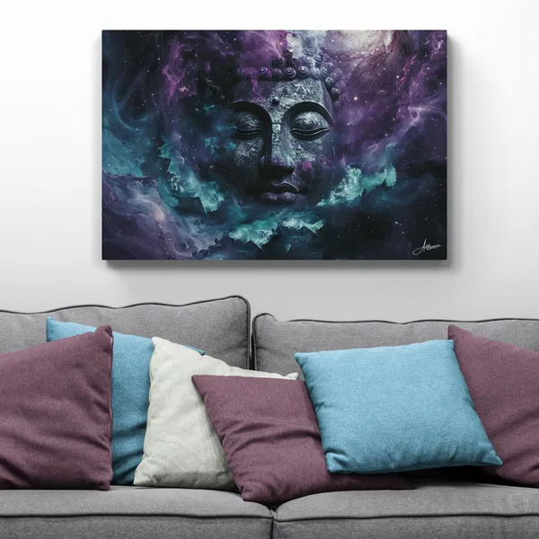 Celestial_Buddha_Framed_Art_Cosmic_Meditation_Canvas_Painting_For_Home_And_Offices