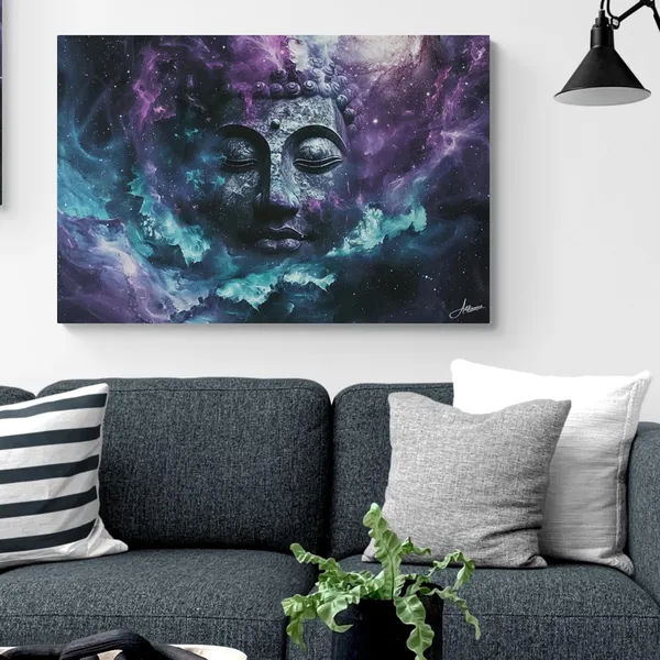 Celestial_Buddha_Framed_Art_Cosmic_Meditation_Canvas_Painting_For_Home_And_Offices
