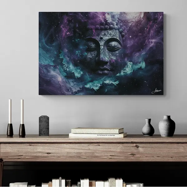 Celestial_Buddha_Framed_Art_Cosmic_Meditation_Canvas_Painting_For_Home_And_Offices
