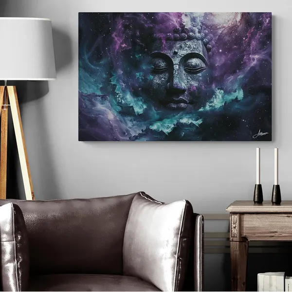 Celestial_Buddha_Framed_Art_Cosmic_Meditation_Canvas_Painting_For_Home_And_Offices