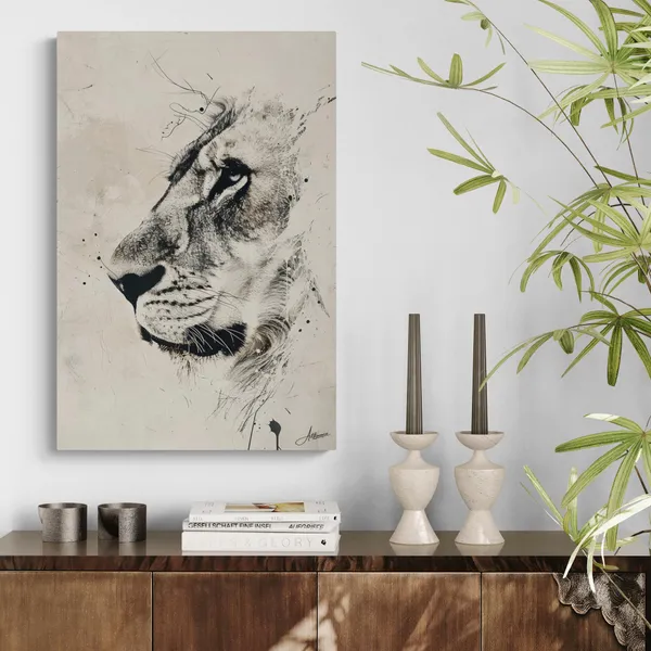 Minimal_Lion_Framed_Art_Premium_Contemporary_Canvas_Painting_For_Home_And_Offices