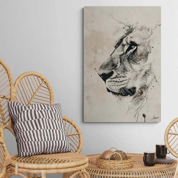 Minimal_Lion_Framed_Art_Premium_Contemporary_Canvas_Painting_For_Home_And_Offices