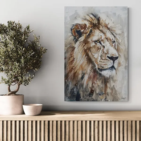 Powerful_Lion_Framed_Art_Premium_Abstract_Canvas_Painting_For_Home_And_Offices