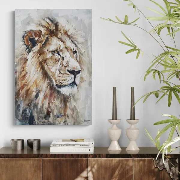 Powerful_Lion_Framed_Art_Premium_Abstract_Canvas_Painting_For_Home_And_Offices