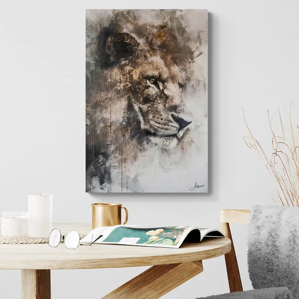 Intense_Lion_Framed_Art_Premium_Modern_Canvas_Painting_For_Home_And_Offices