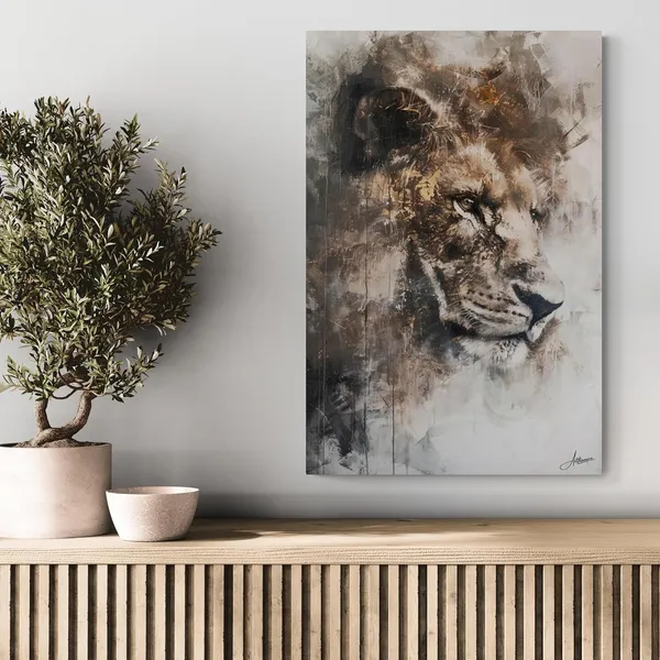Intense_Lion_Framed_Art_Premium_Modern_Canvas_Painting_For_Home_And_Offices