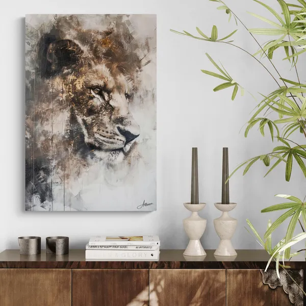 Intense_Lion_Framed_Art_Premium_Modern_Canvas_Painting_For_Home_And_Offices