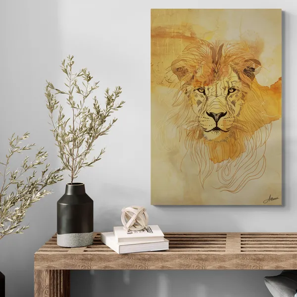Symmetrical_Lion_Framed_Art_Premium_Minimal_Canvas_Painting_For_Home_And_Offices