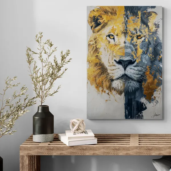 Dual_Essence_Lion_Framed_Art_Premium_Canvas_Painting_For_Home_And_Offices