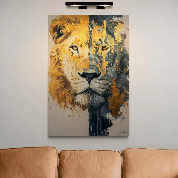 Dual_Essence_Lion_Framed_Art_Premium_Canvas_Painting_For_Home_And_Offices