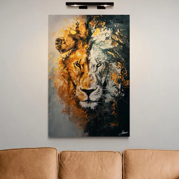 Shadow_Strength_Lion_Framed_Art_Premium_Canvas_Painting_For_Home_And_Offices