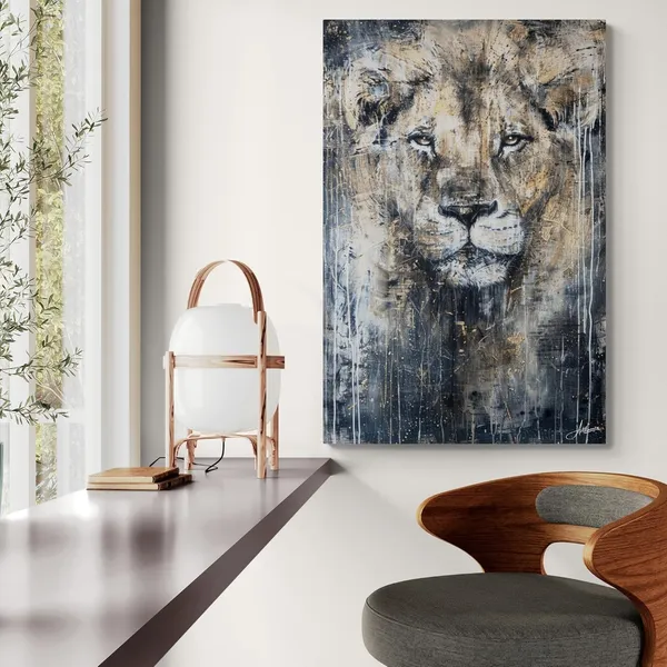 Silent_Authority_Lion_Framed_Art_Premium_Canvas_Painting_For_Home_And_Offices
