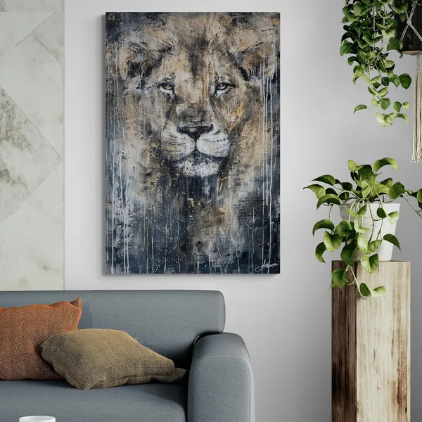 Silent_Authority_Lion_Framed_Art_Premium_Canvas_Painting_For_Home_And_Offices