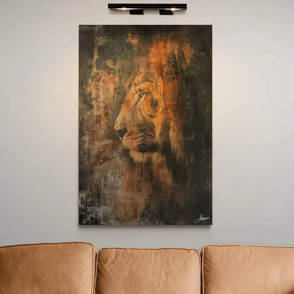 Introspective_Lion_Framed_Art_Premium_Moody_Canvas_Painting_For_Home_And_Offices