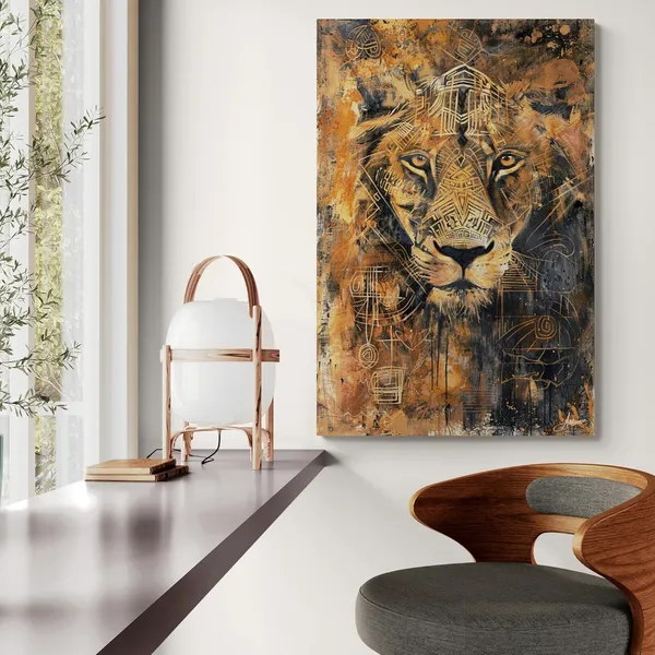 Symbolic_Power_Lion_Framed_Art_Premium_Canvas_Painting_For_Home_And_Offices