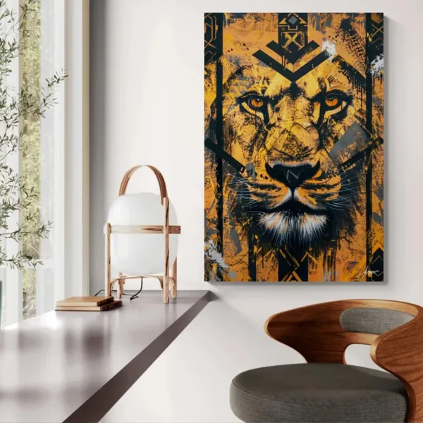 Royal_Ember_Lion_Framed_Art_Premium_Canvas_Painting_For_Home_And_Offices