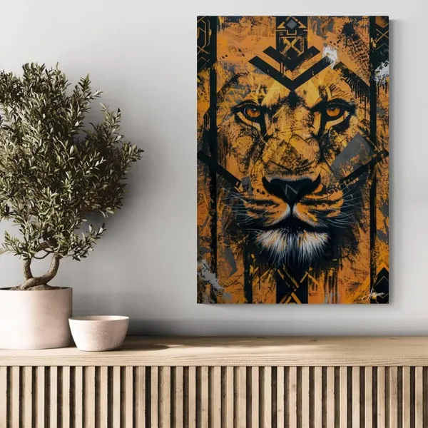 Royal_Ember_Lion_Framed_Art_Premium_Canvas_Painting_For_Home_And_Offices