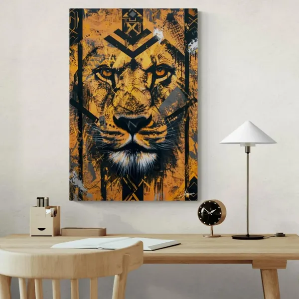 Royal_Ember_Lion_Framed_Art_Premium_Canvas_Painting_For_Home_And_Offices