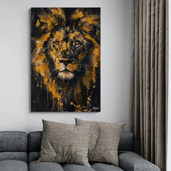 Shadow_Pride_Lion_Framed_Art_Premium_Canvas_Painting_For_Home_And_Offices