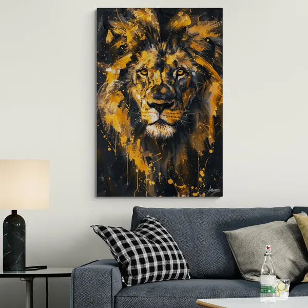 Shadow_Pride_Lion_Framed_Art_Premium_Canvas_Painting_For_Home_And_Offices
