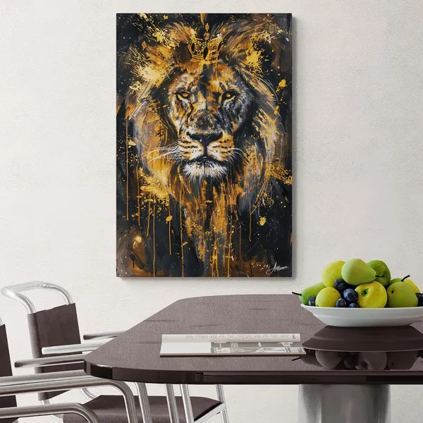 Tribal_Power_Lion_Framed_Art_Premium_Canvas_Painting_For_Home_And_Offices