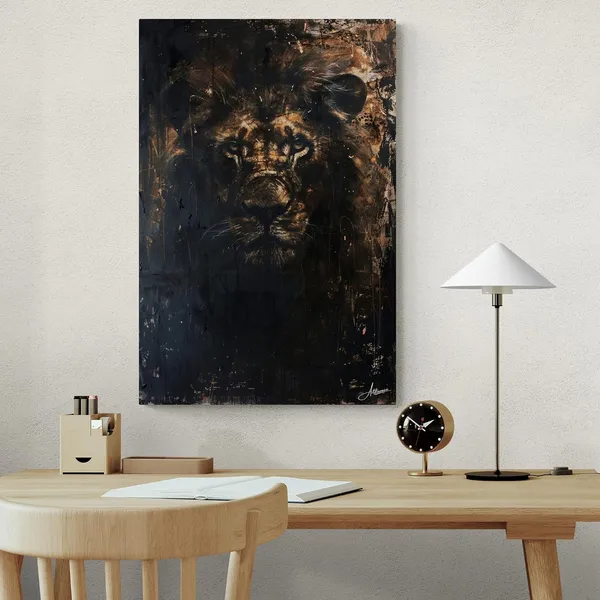 Obsidian_Pride_Lion_Framed_Art_Premium_Canvas_Painting_For_Home_And_Offices