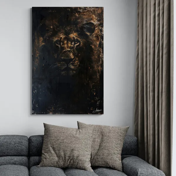 Obsidian_Pride_Lion_Framed_Art_Premium_Canvas_Painting_For_Home_And_Offices