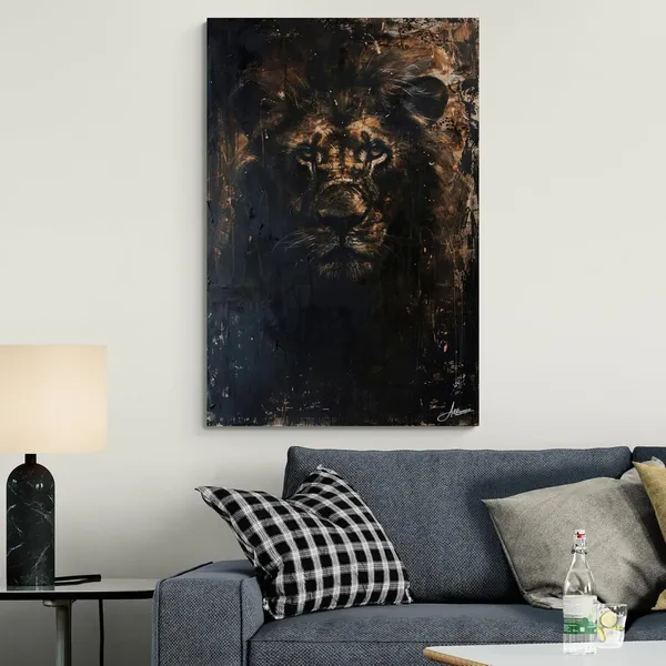 Obsidian_Pride_Lion_Framed_Art_Premium_Canvas_Painting_For_Home_And_Offices