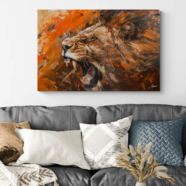 Roaring_Lion_Framed_Art_Premium_Wild_Canvas_Painting_For_Home_And_Offices