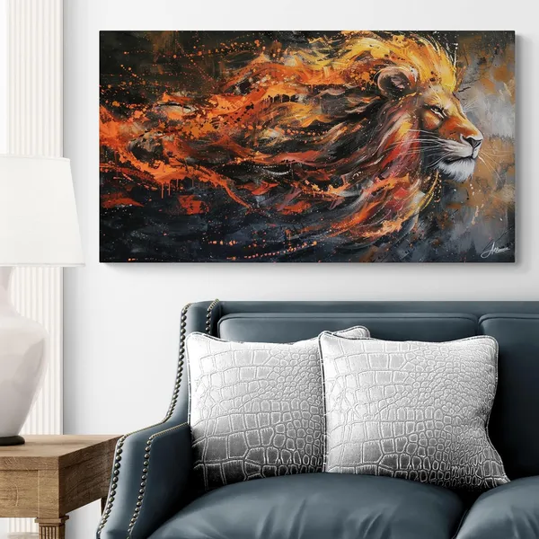 Powerful_Lion_Framed_Art_Premium_Artistic_Canvas_Painting_For_Home_And_Offices