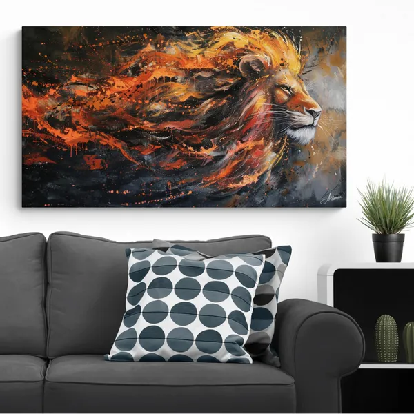 Powerful_Lion_Framed_Art_Premium_Artistic_Canvas_Painting_For_Home_And_Offices