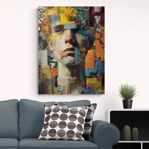 Abstract_Expression_Man_Framed_Art_Premium_Canvas_Painting_For_Home_And_Offices