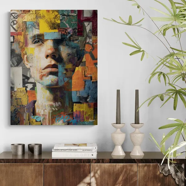 Abstract_Expression_Man_Framed_Art_Premium_Canvas_Painting_For_Home_And_Offices