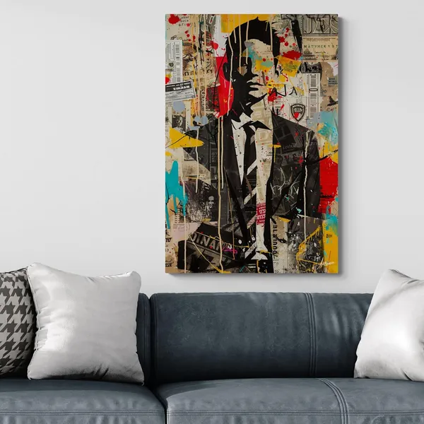Abstract_Power_Man_Framed_Art_Premium_Canvas_Painting_For_Home_And_Offices