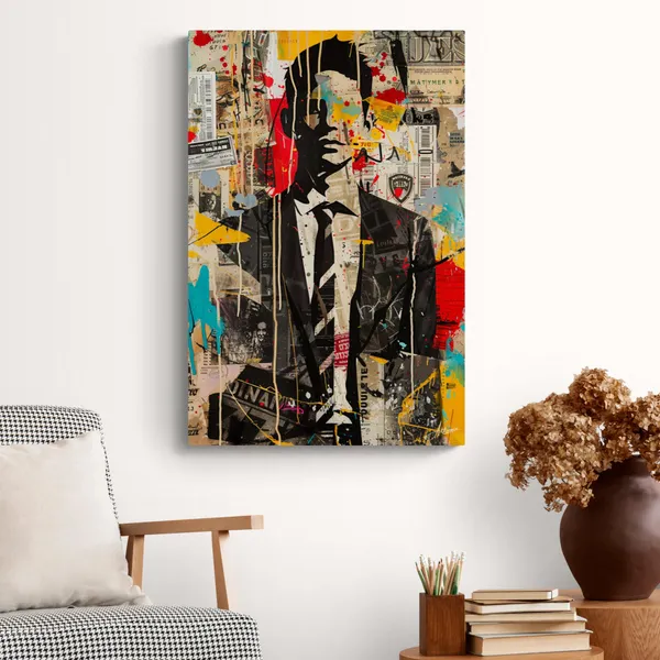 Abstract_Power_Man_Framed_Art_Premium_Canvas_Painting_For_Home_And_Offices