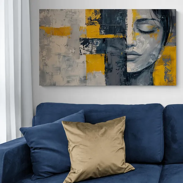 Contemporary_Abstract_Woman_Art_Framed_Modern_Canvas_Painting_For_Home_And_Offices