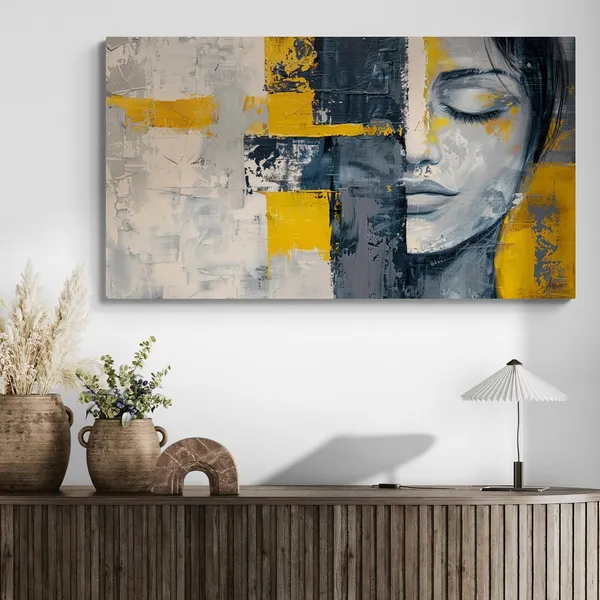 Contemporary_Abstract_Woman_Art_Framed_Modern_Canvas_Painting_For_Home_And_Offices