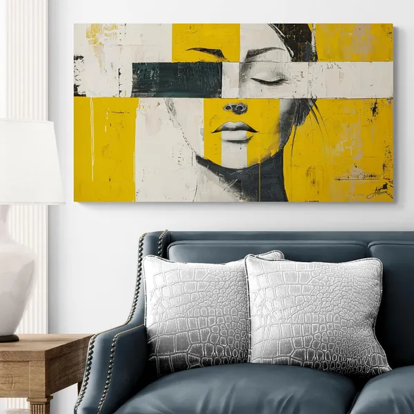 Modern_Abstract_Woman_Face_Art_Framed_Canvas_Painting_For_Home_And_Offices