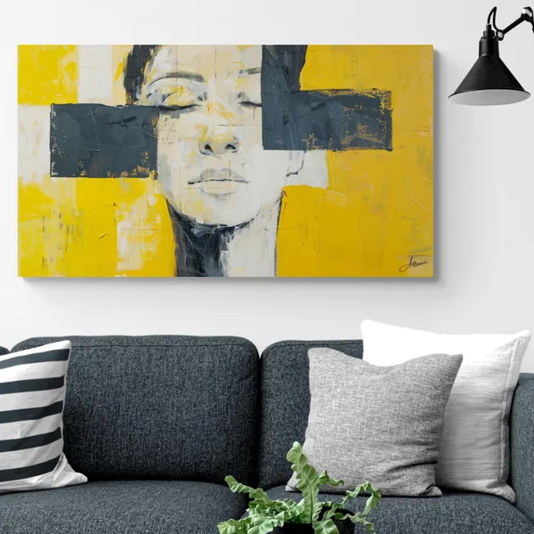 Luxury_Abstract_Woman_Portrait_Framed_Art_Canvas_Painting_For_Home_And_Offices