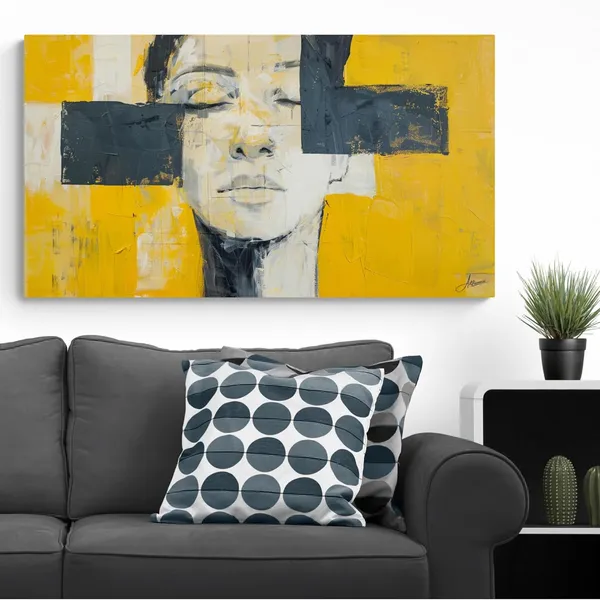 Luxury_Abstract_Woman_Portrait_Framed_Art_Canvas_Painting_For_Home_And_Offices