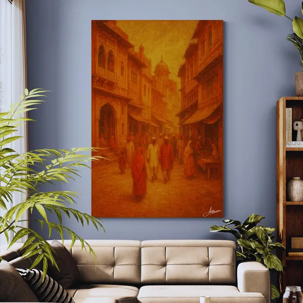 Traditional_Indian_Street_Potrait_Premium_Decor_Canvas_Painting_For_Home_And_Offices