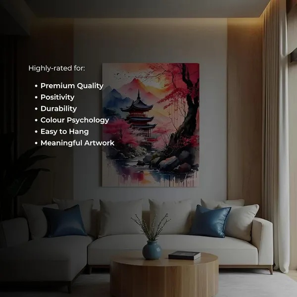 Oriental_Art_Japanese_Landscape_Cherry_Blossom_Canvas_Painting_For_Home_And_Offices