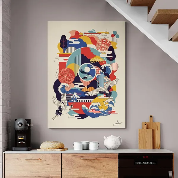 Japanese_Style_Vastu_Vibrant_Abstract_Canvas_Painting_For_Home_And_Offices