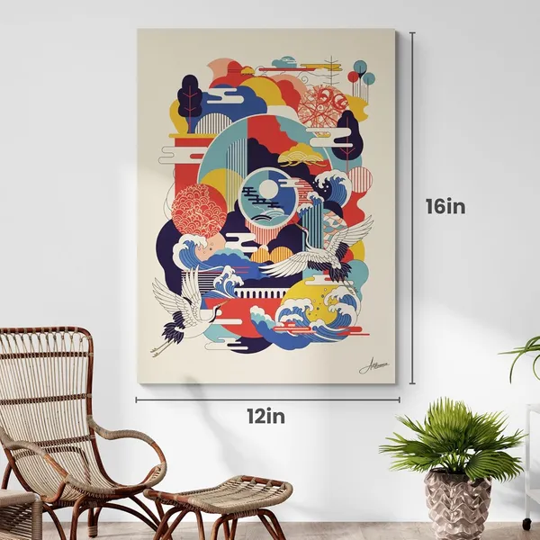 Japanese_Style_Vastu_Vibrant_Abstract_Canvas_Painting_For_Home_And_Offices
