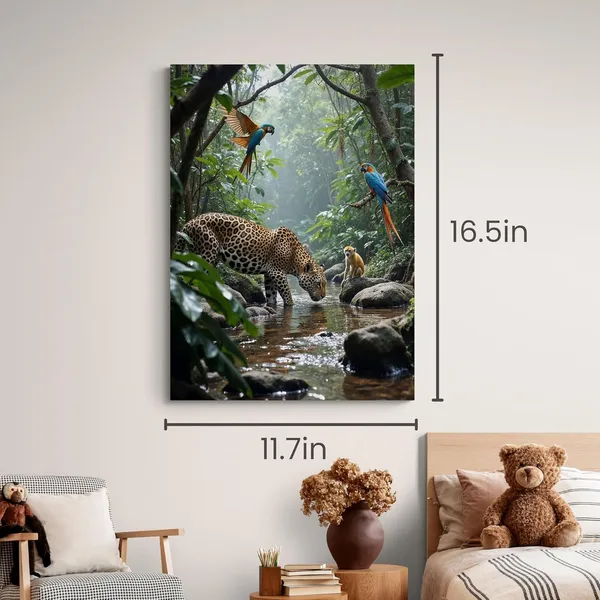 Vibrant_Jungle_Portrait_Eclectic_Modern_Art_Canvas_Painting_For_Home_And_Offices