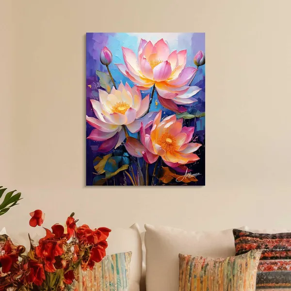 Kamal_Phool_Vastu_Mounts_Nature_Flower_Canvas_Painting_For_Home_And_Offices