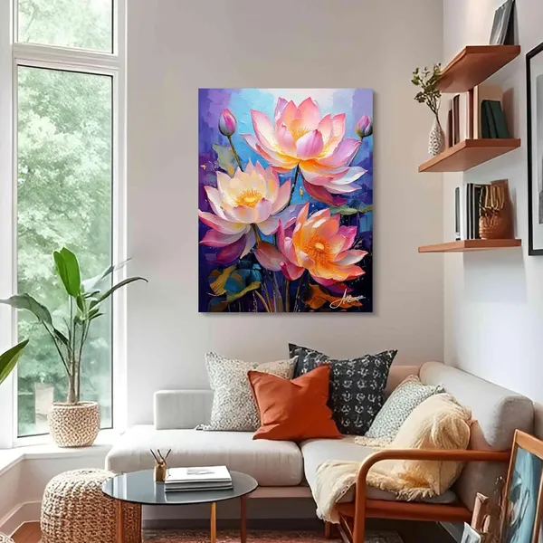 Kamal_Phool_Vastu_Mounts_Nature_Flower_Canvas_Painting_For_Home_And_Offices