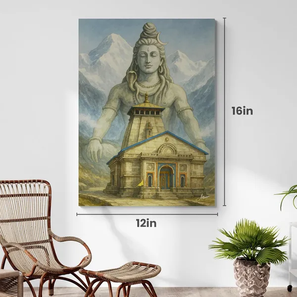 Hindu_Temple_Kedarnath_Mandir_Lord_Shiva_Canvas_Painting_For_Home_And_Offices