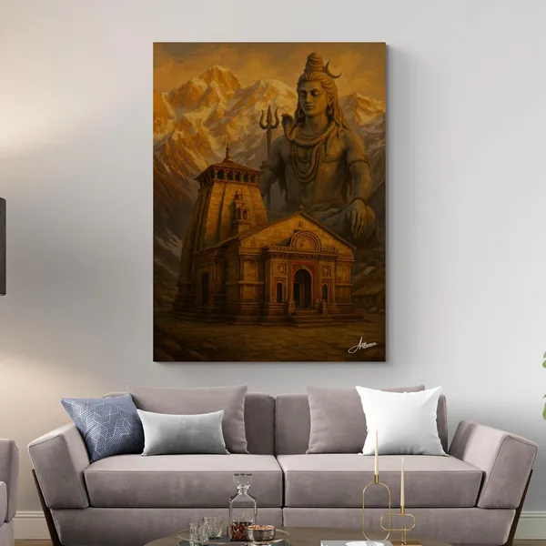 Kedarnath_Mandir_Lord_Shiva_Hindu_Temple_Canvas_Painting_For_Home_And_Offices