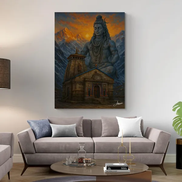 Shiv_Kedarnath_Mandir_Lord_Shiva_Vastu_Canvas_Painting_For_Home_And_Offices